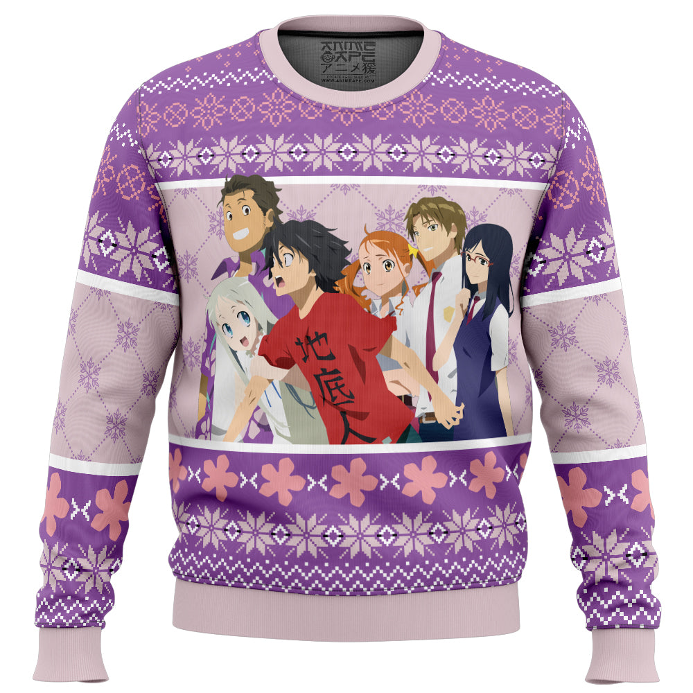 Best Friends Anohana The Flower We Saw That Day Ugly Christmas Sweater