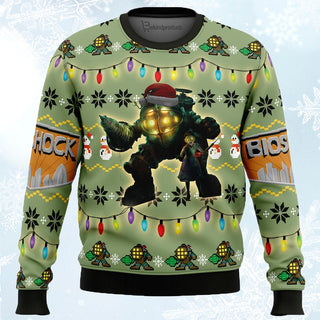 Big Daddy Bioshock  Ugly Christmas Sweater For Men & Women Christmas Gift Sweater PT787