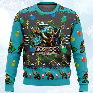 Big Daddy Bioshock Ugly Christmas Sweater For Men & Women Christmas Gift Sweater PT788