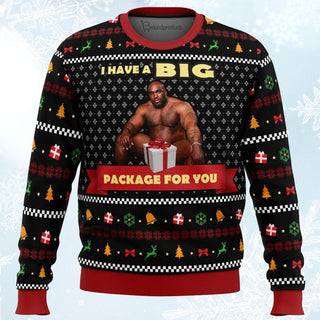 Big Package Barry Wood Meme Ugly Christmas Sweater For Men & Women Christmas Gift Sweater BH036