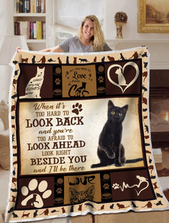 Black Cat Blanket Beside You Blanket Throws - Soft Lightweight Blanket Suitable For All Season