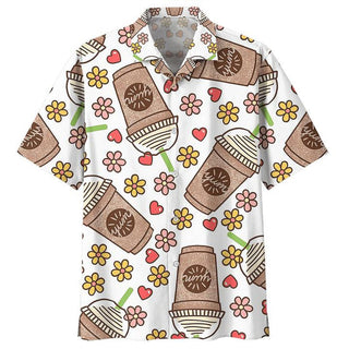Boba Coffee Hawaiian Shirt Aloha Casual Shirt For Men And Women HW2213