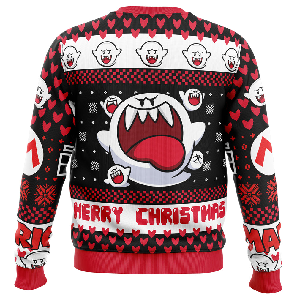 Boo Mario Bros Ugly Christmas Sweater