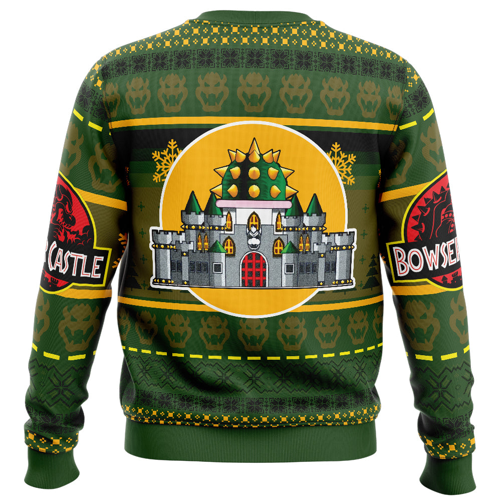 Bowser Castle Mario Bros Ugly Christmas Sweater