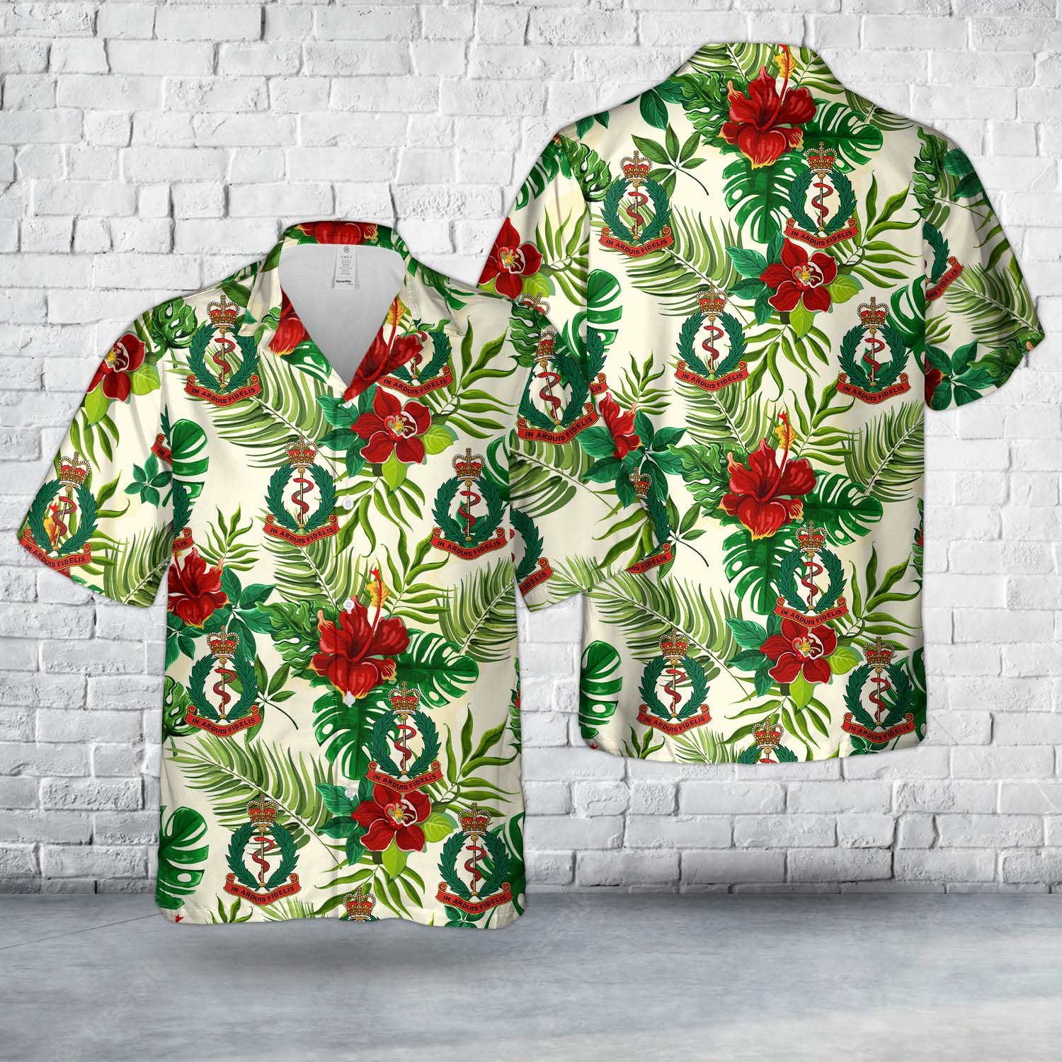 British Army, Royal Army Medical Corps (RAMC) Hawaiian Shirt