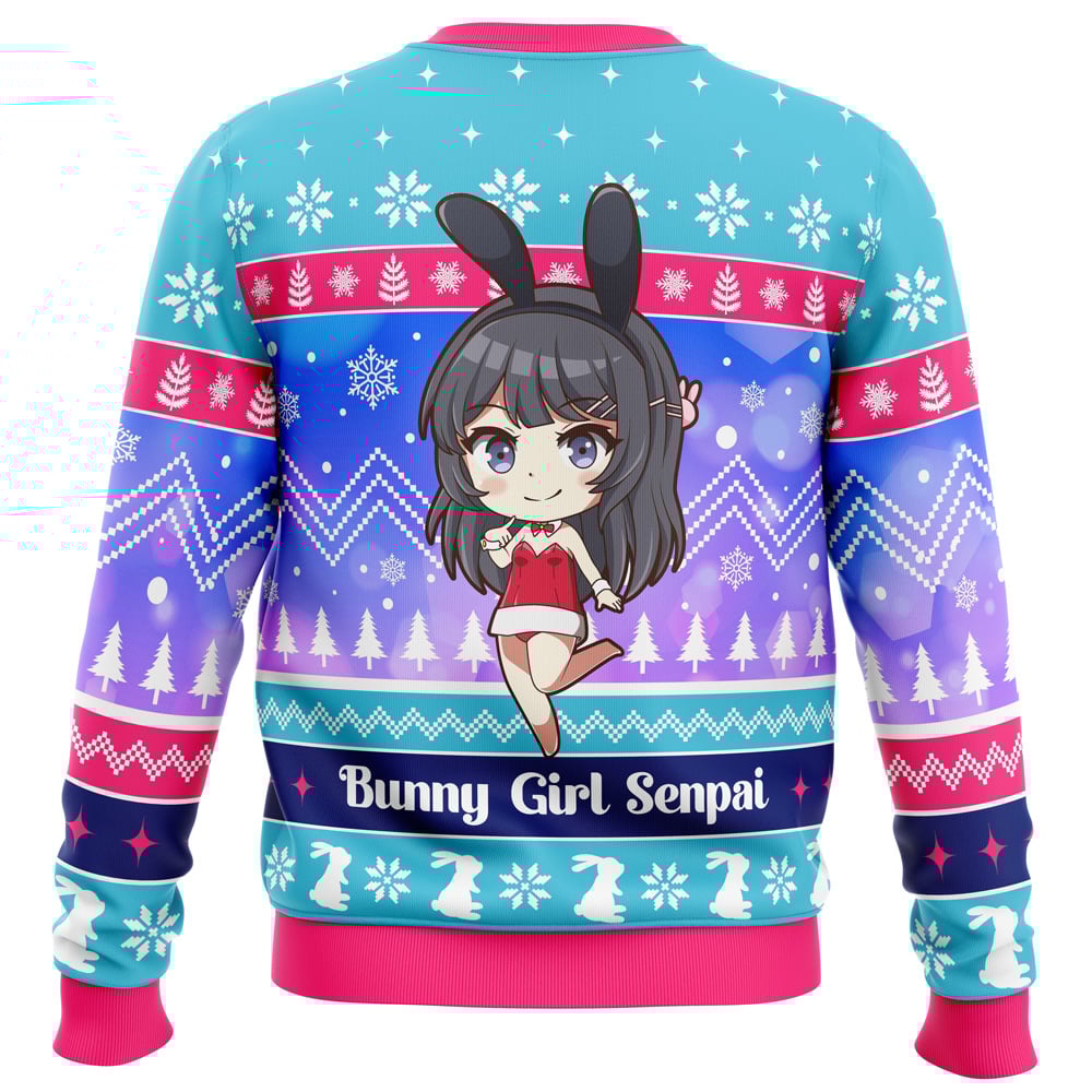 Bunny Girl Senpai Rascal Does Not Dream of Bunny Girl Senpai Ugly Christmas Sweater