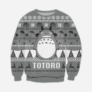 Totoro Merry Christmas Ugly Christmas Sweater For Men & Women Christmas Gift Sweater CEE002