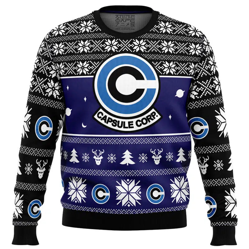 Capsule Corp Dragon Ball Z Ugly Christmas Sweater
