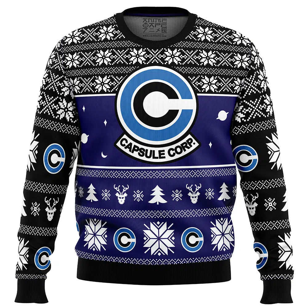 Capsule Corp Dragon Ball Z Ugly Christmas Sweater