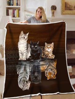 Cat Blanket Reflect Blanket Throws - Soft Lightweight Blanket Suitable For All Season