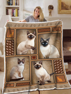 Cat Banket Shape Vintage Blanket Throws - Soft Lightweight Blanket Suitable For All Season