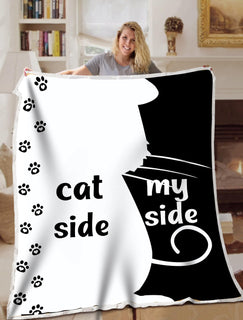 Cat Lover Blanket Side My Side Blanket Throws - Soft Lightweight Blanket Suitable For All Season