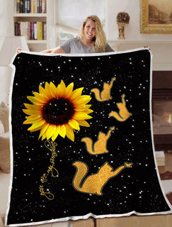 Cat Blanket You Are My Sunshine Blanket Throws - Soft Lightweight Blanket Suitable For All Season