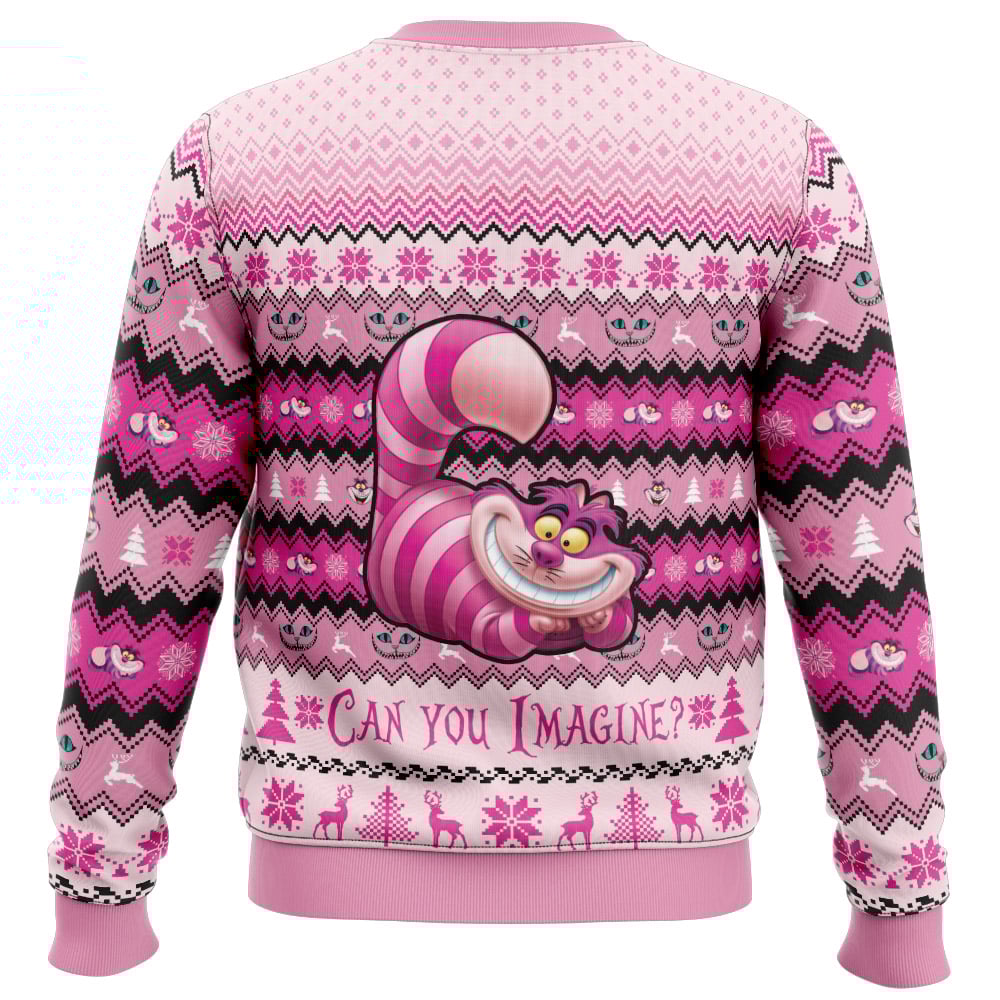 Cheshire Cat Alice in Wonderland Ugly Christmas Sweater