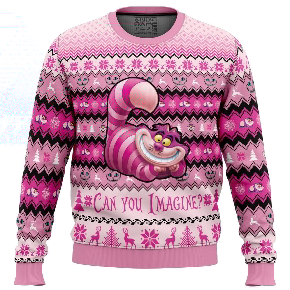 Cheshire Cat Alice in Wonderland Ugly Christmas Sweater