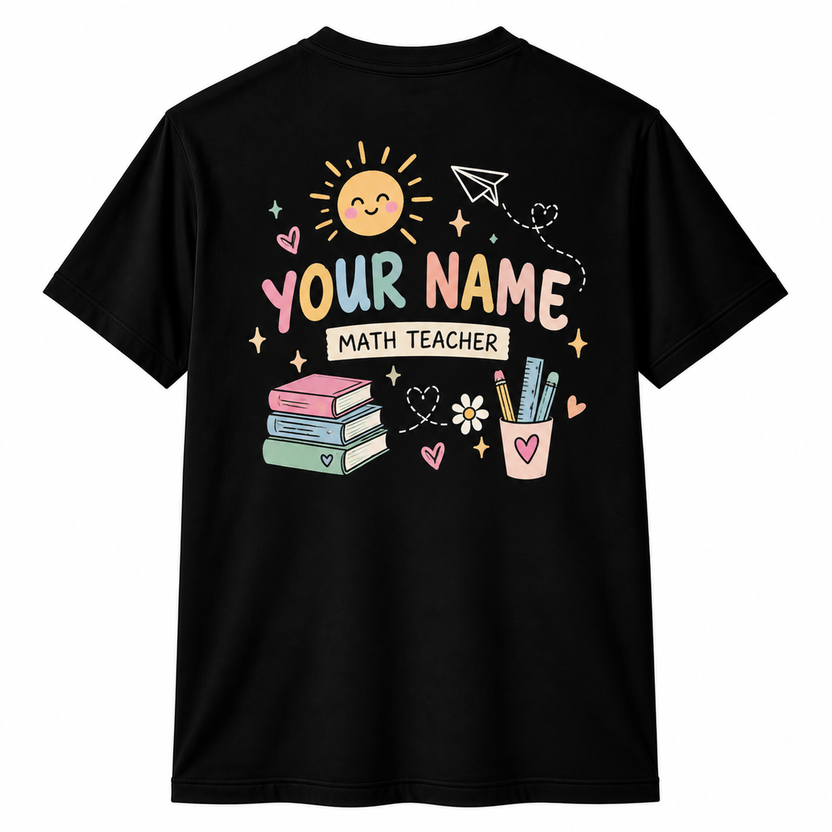 Custom Beautiful Day To Learn Teacher T-Shirt Cute Sunshine Personalized Gift