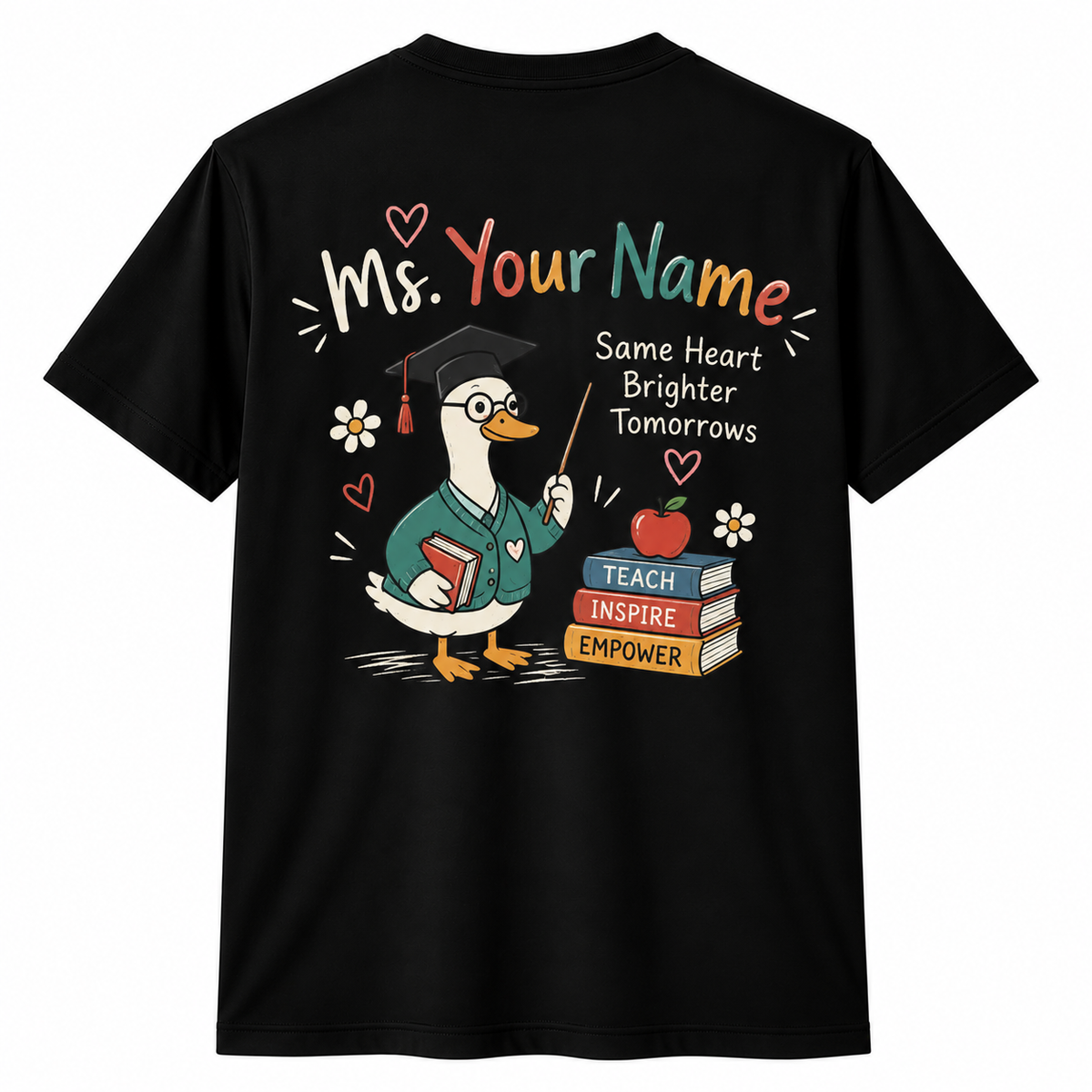 Personalized Teacher Shirt Born To Teach Forced To Grade Goose Custom Tee
