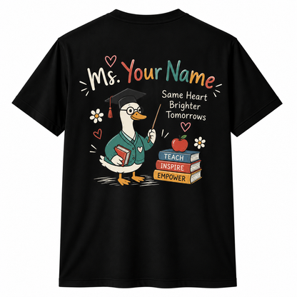 Personalized Teacher Shirt Born To Teach Forced To Grade Goose Custom Tee