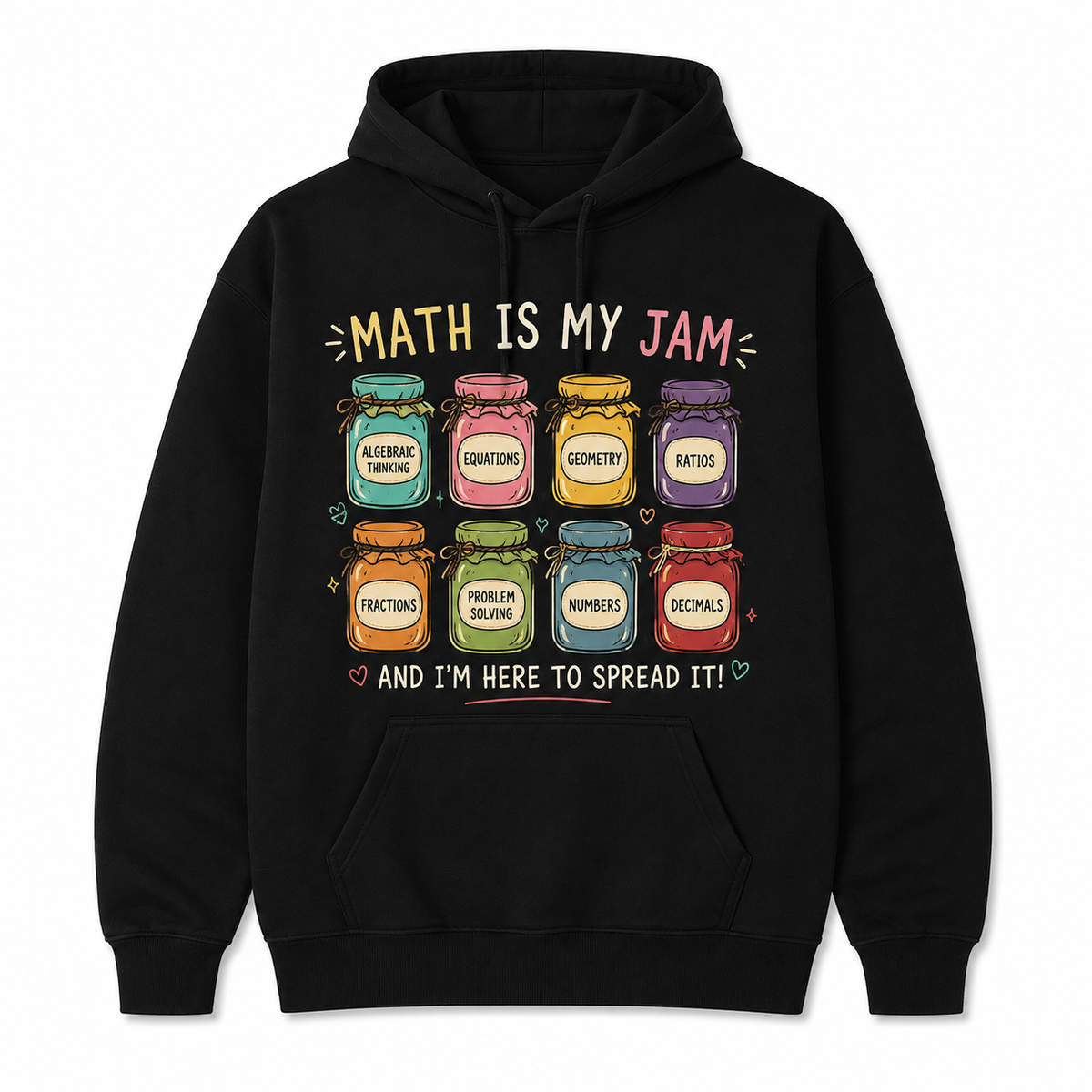 Custom Math Is My Jam Hoodie Math Teacher Personalized Customer Name Gift