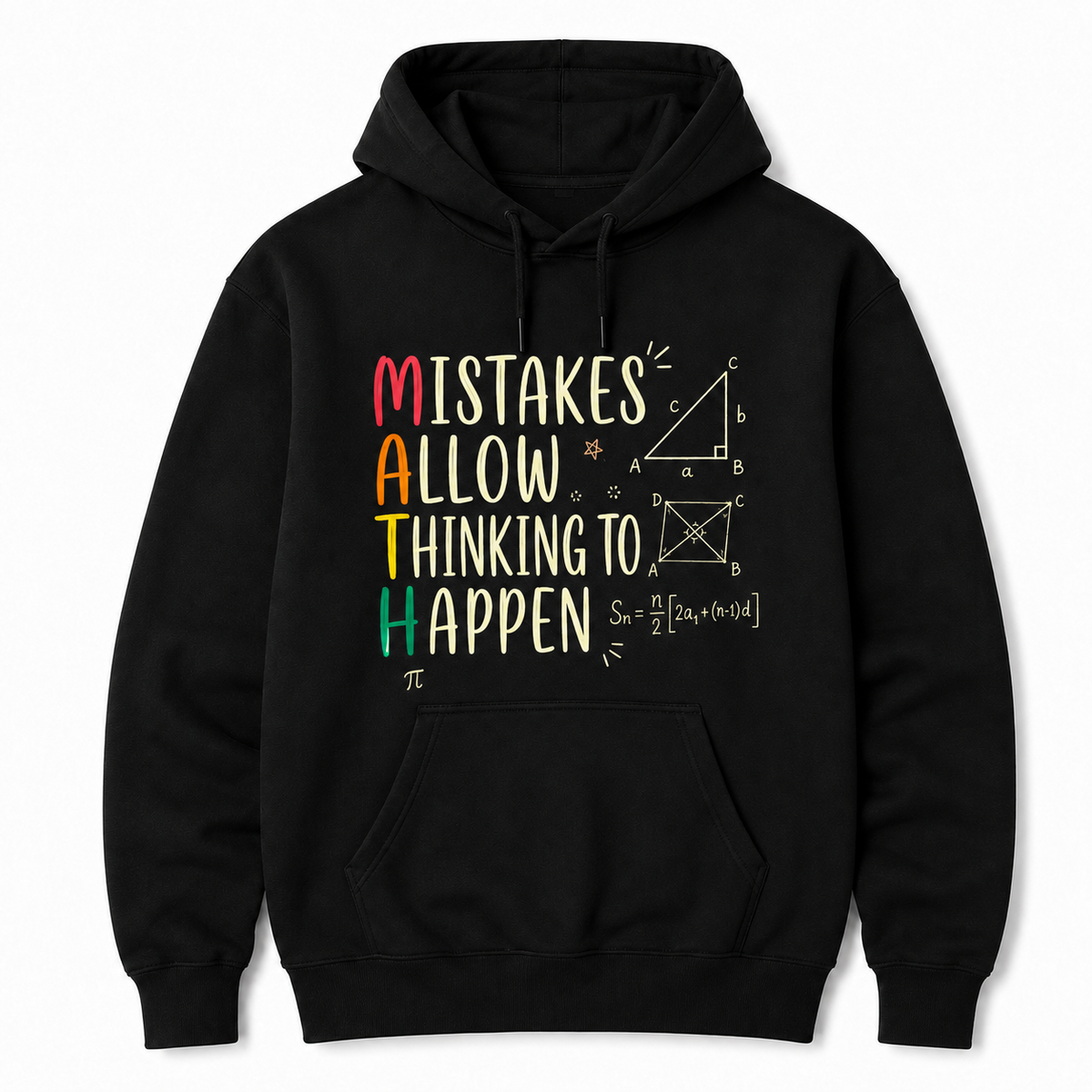 Custom Mistakes Allow Thinking To Happen Math Teacher Hoodie Custom Name