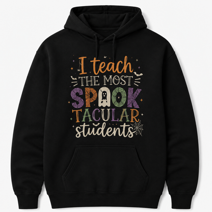 Personalized Halloween Teacher Hoodie Spooktacular Students Custom Name Gift