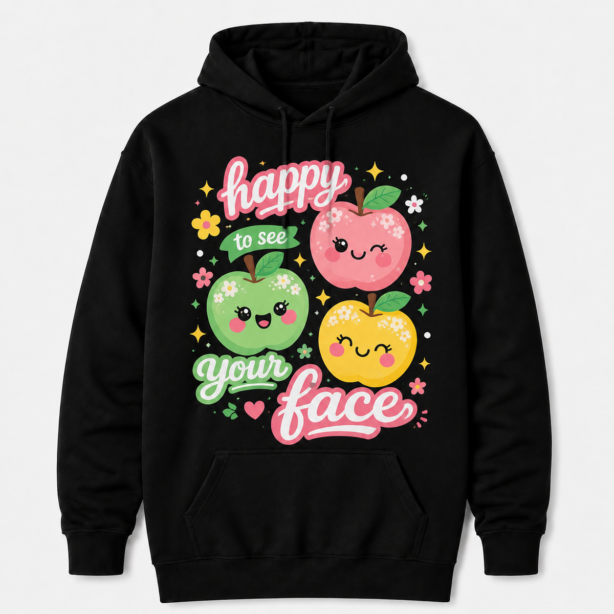 Personalized Back To School Teacher Hoodie Happy To See Your Face Custom Name