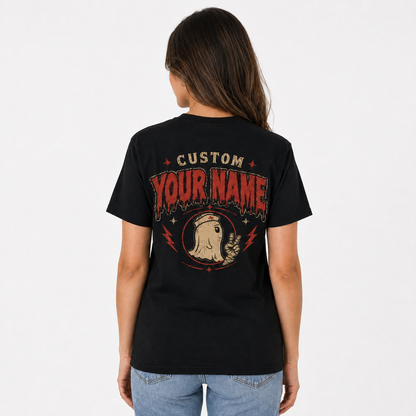 Personalized Ghost Nurse T Shirt for Halloween ED Boo Boo Crew Night Shift