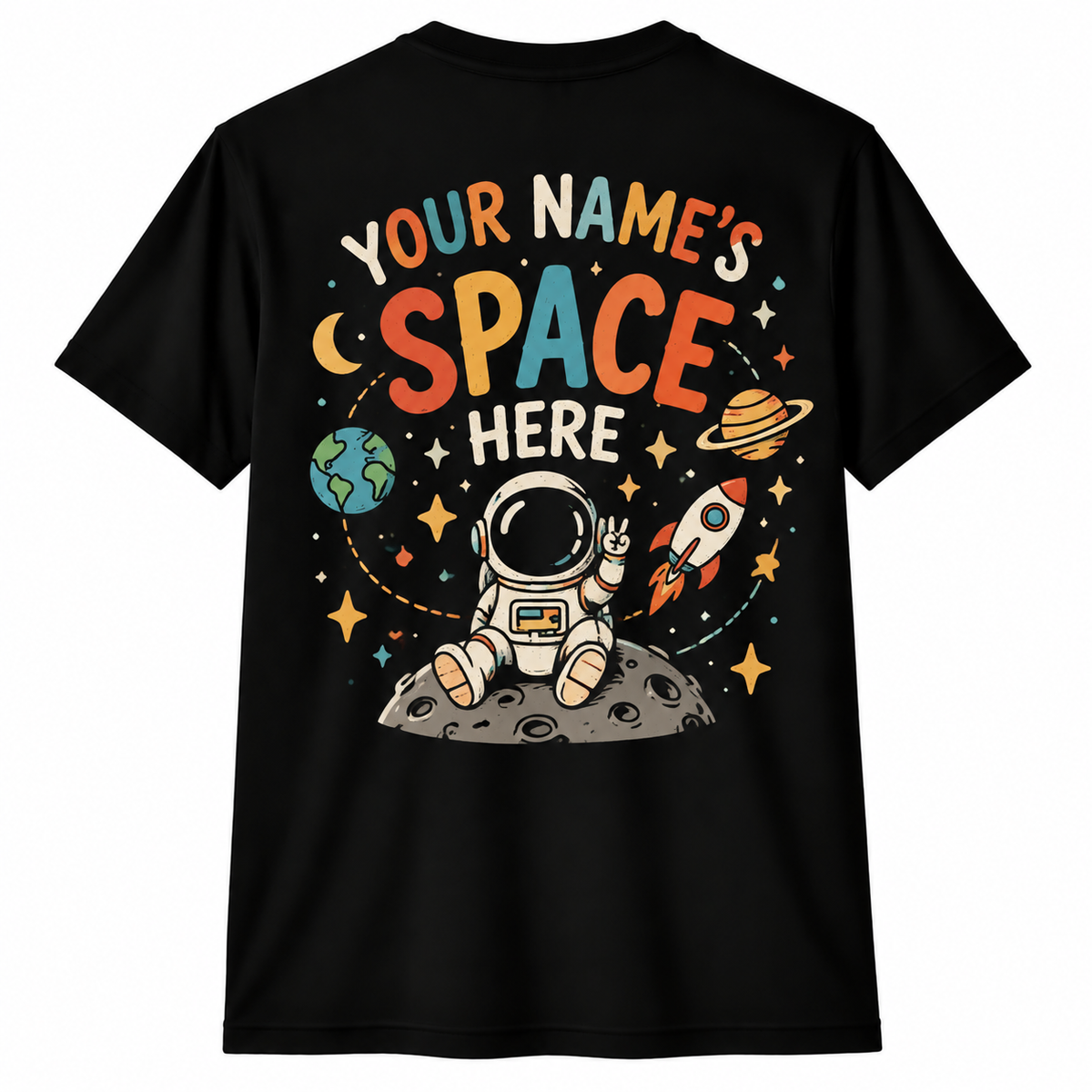 Custom Teacher T-Shirt Astronaut Space Here For Everyone Personalized Gift