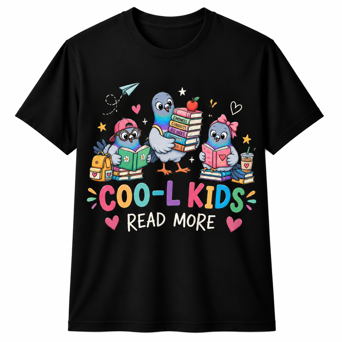 Custom Coo-l Kids Read More Pigeon Teacher T-Shirt Personalized Name Gift