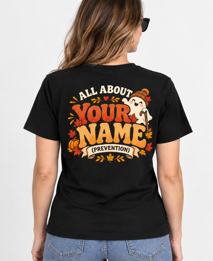 All about Fall Prevention Ghost Nurse Custom Shirt Autumn Physical Therapy Tee