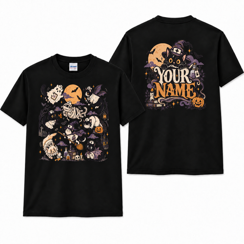 Spooky Halloween Nurse Cat Custom Shirt Cute Witchy Medical Mascot T Shirt