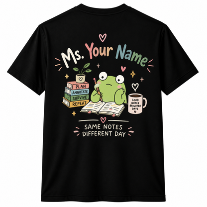 Personalized Custom Survive the Shift Coffee Frog Funny Unisex T-Shirt
