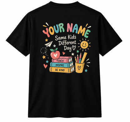 Personalized Custom Ask Me After Recess Cute Teacher Unisex T-Shirt