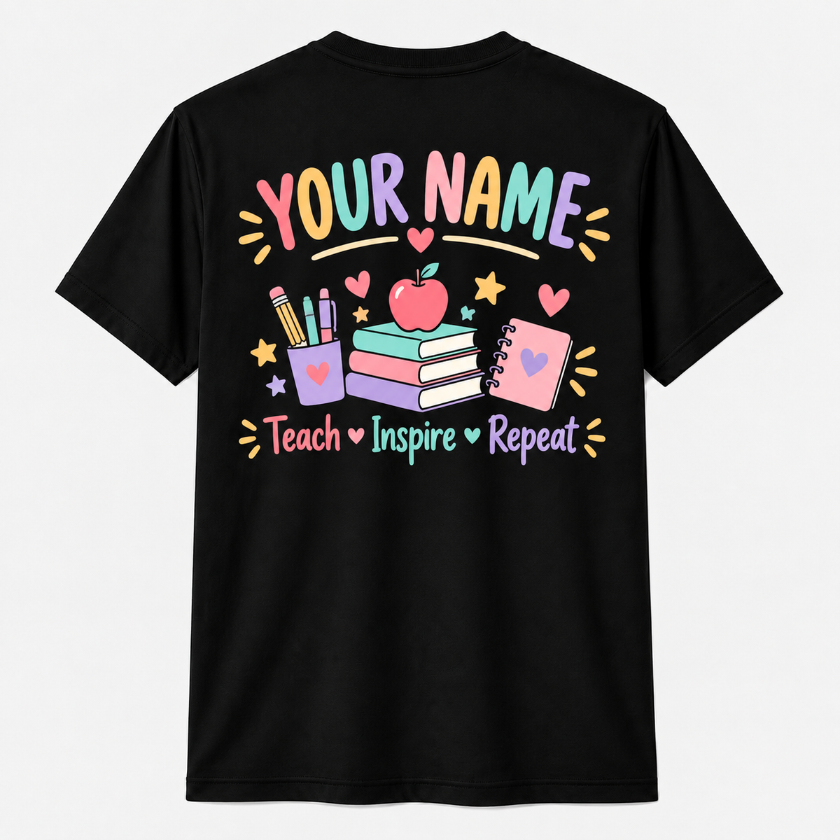 Personalized Custom Professionally Developed Cute Teacher Unisex T-Shirt