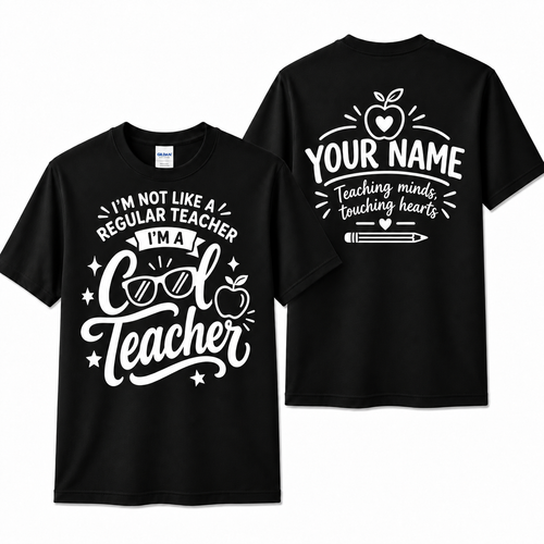 Personalized Custom I'm a Cool Teacher Funny Unisex T-Shirt