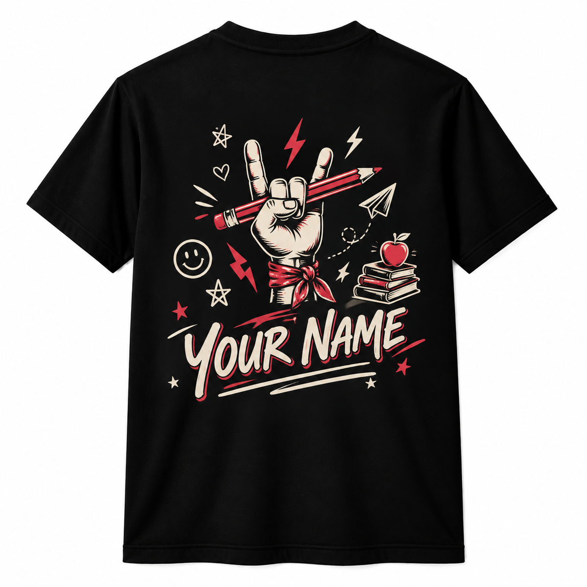 Personalized Custom Teacher Either Way We Rockin' It Rock N Roll Unisex T-Shirt