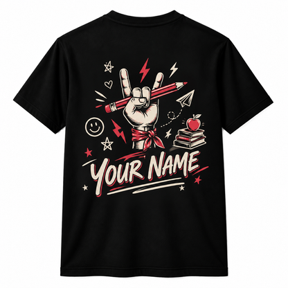 Personalized Custom Teacher Either Way We Rockin' It Rock N Roll Unisex T-Shirt