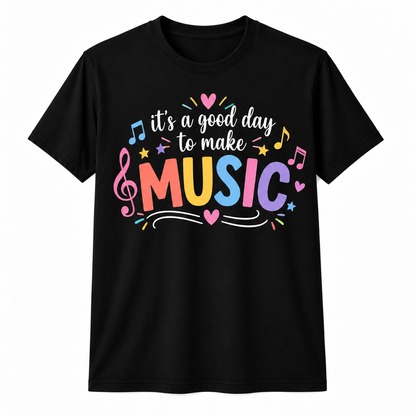 Personalized Custom It's a Good Day to Make Music Cute Music Teacher Unisex T-Shirt