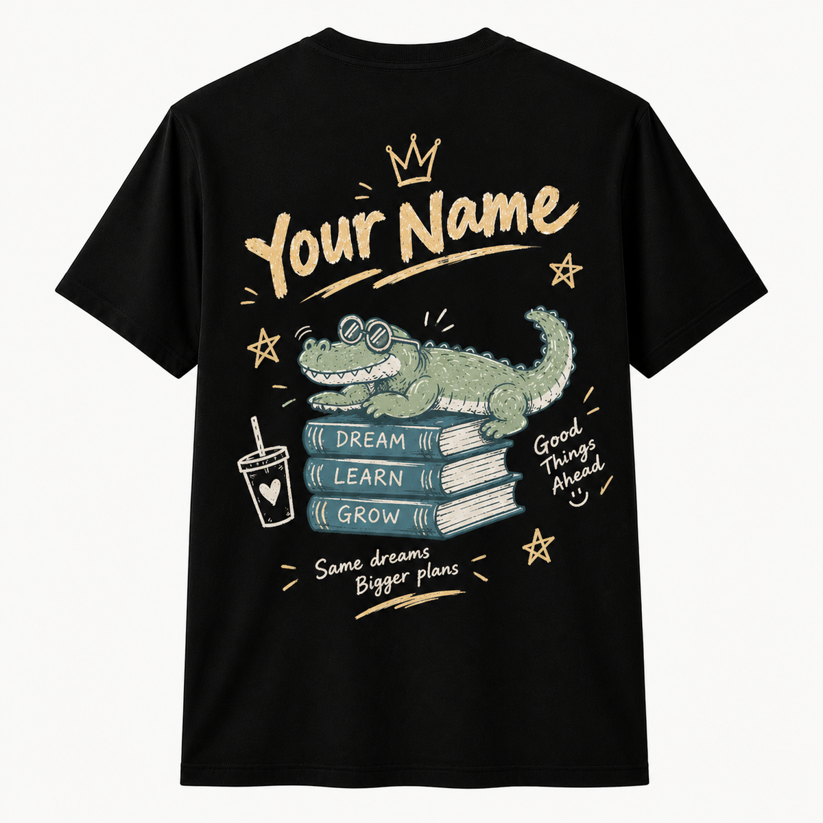 Custom EduGator Crocodile Teacher T-Shirt Inspire Support Personalized Gift