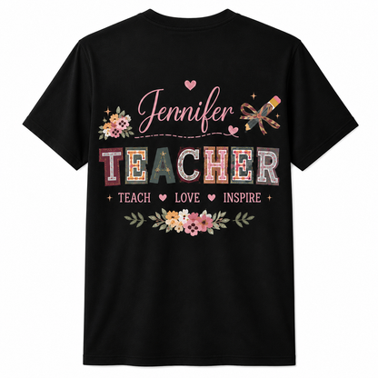 Personalized Teaching Is My Ministry Shirt Christian Faith Teacher Unisex T-Shirt