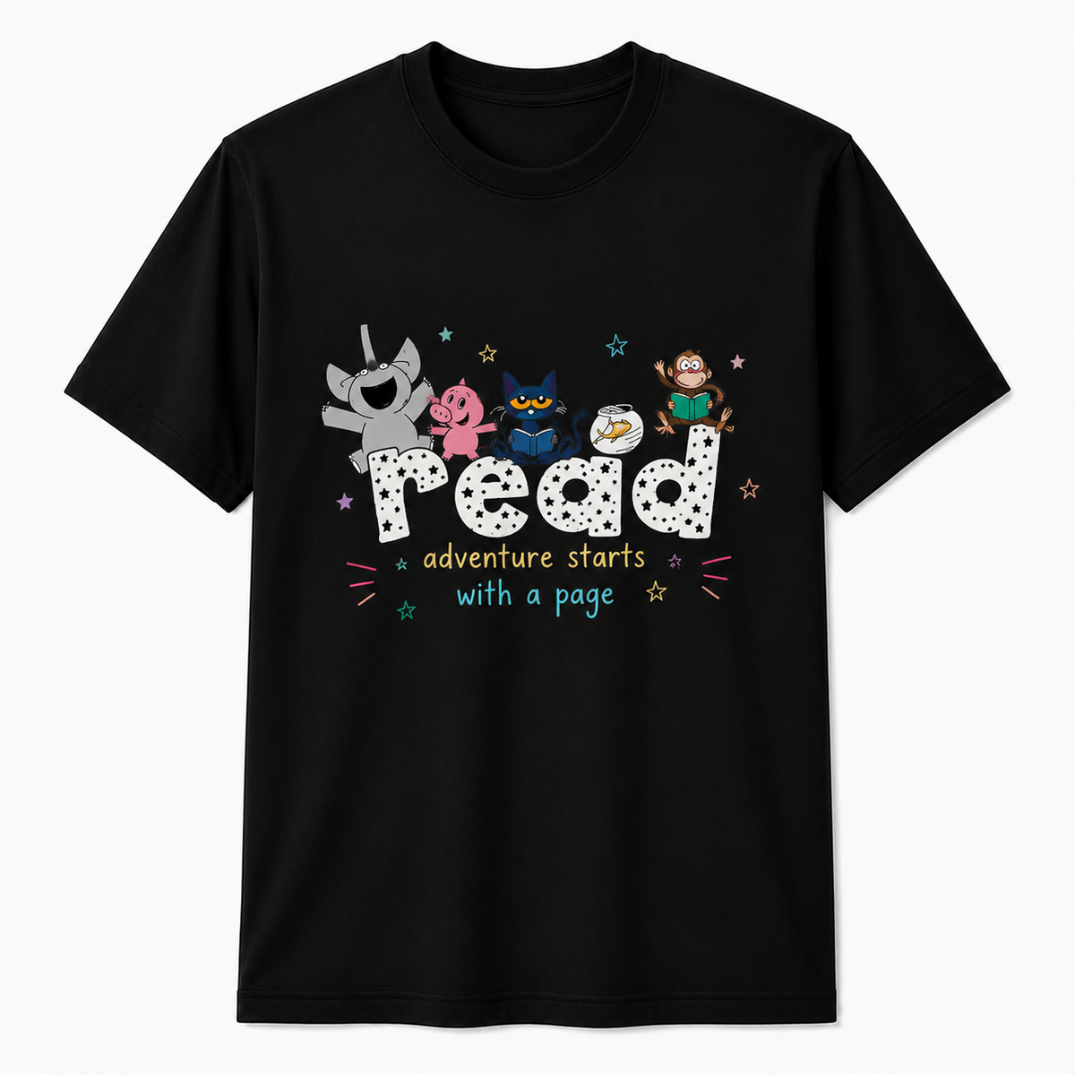 Custom Kindergarten Gift for Educators Read Books Teacher T-Shirt Unisex T-Shirt