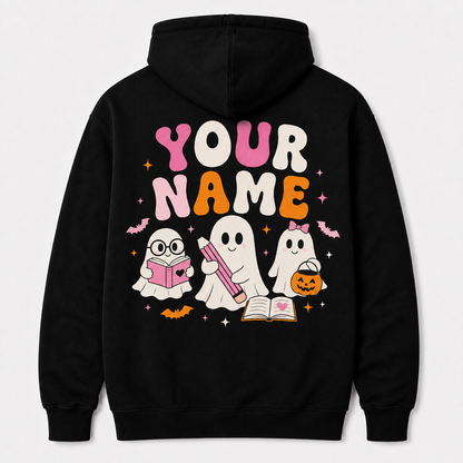 Custom Teaching My Boos Hoodie Retro Cute Ghost Teacher Personalized Gift