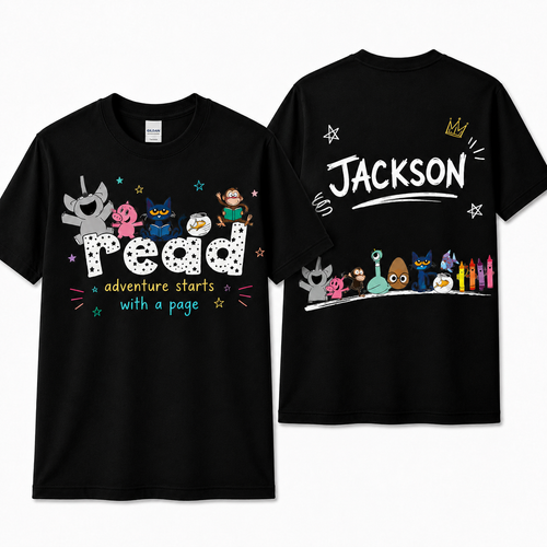 Custom Kindergarten Gift for Educators Read Books Teacher T-Shirt Unisex T-Shirt
