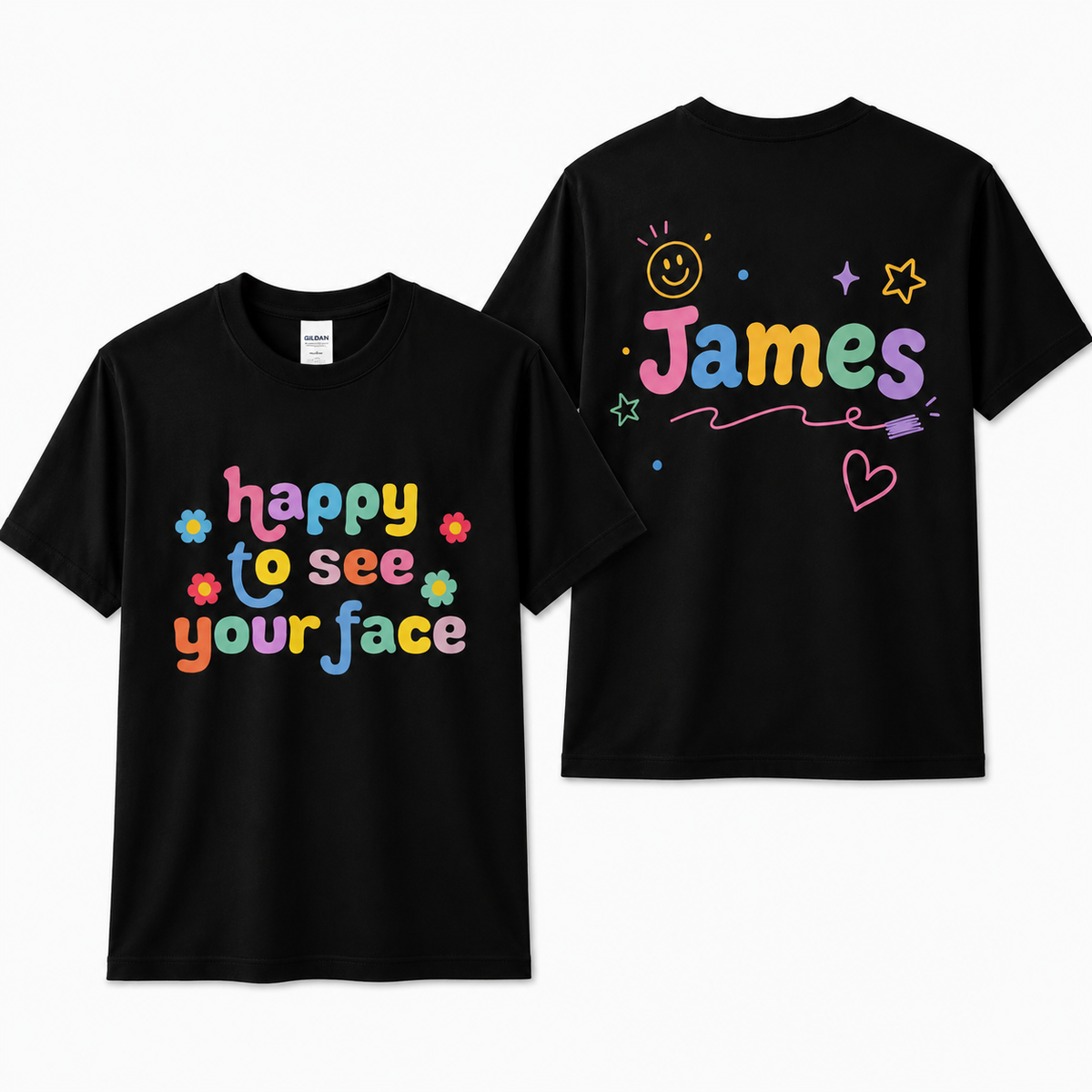 Personalized Happy To See Your Face Teacher Back To School Unisex T-Shirt