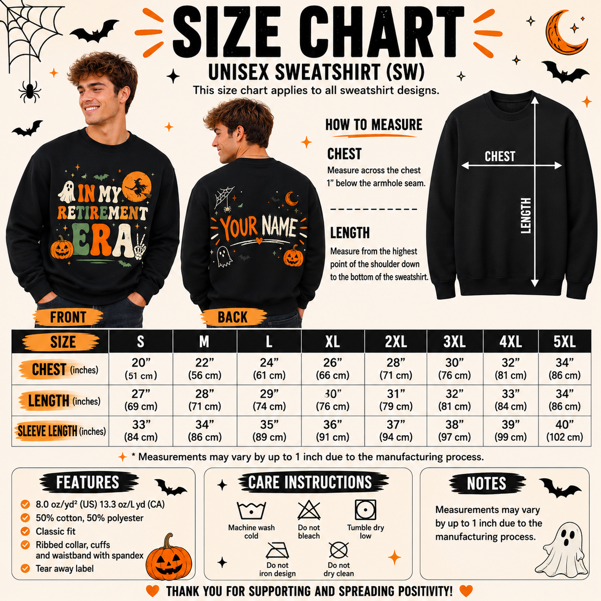 Personalized Teacher In My Retirement Era Sweatshirt Custom Customer Name Spooky