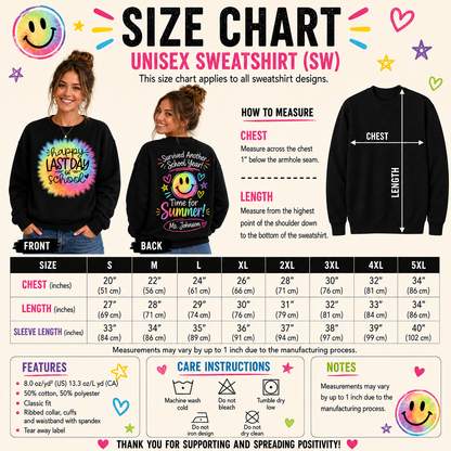 Custom Time For Summer Teacher Sweatshirt Happy Last Day Of School Gift