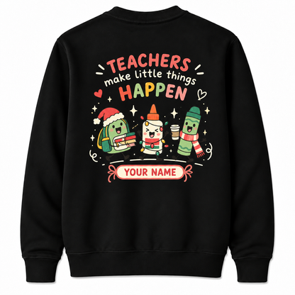 Personalized Custom All Is Calm Just Kidding This Is Kindergarten Teacher Christmas Sweatshirt