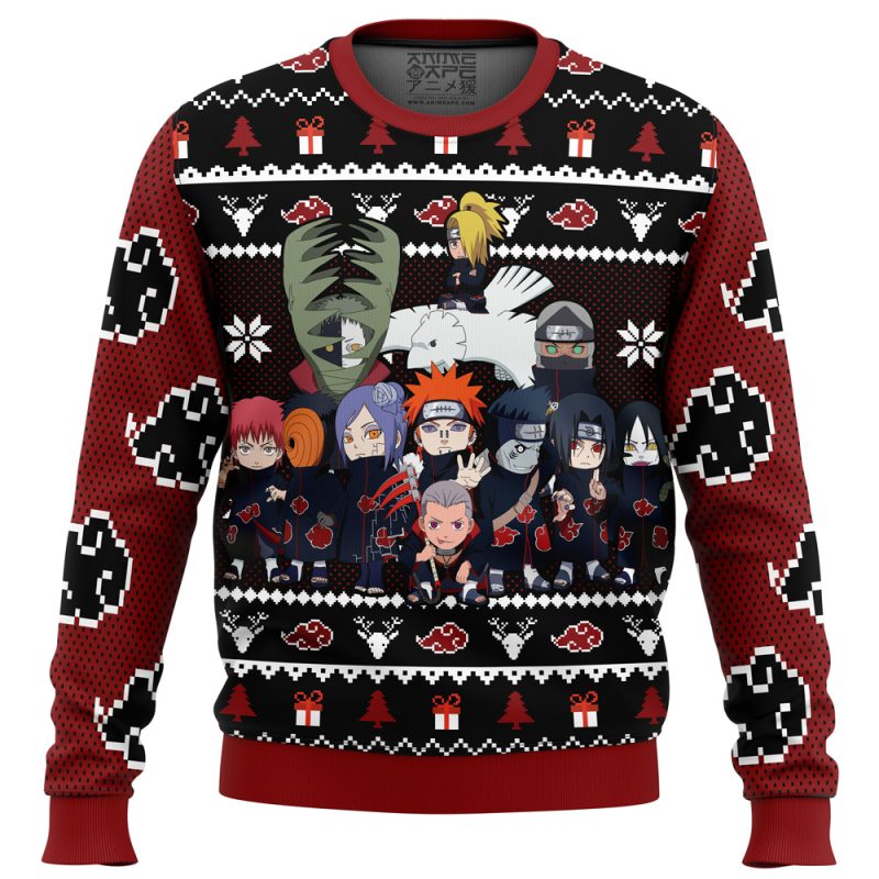 Chibi Akatsuki V2 Shippuden Ugly Christmas Sweater