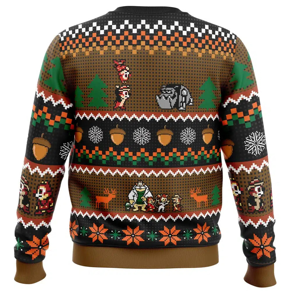 Chip 'n Dale Christmas Rangers Ugly Christmas Sweater
