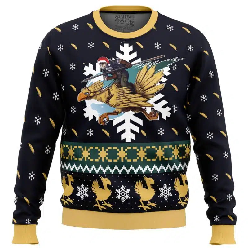 Chocobo Cid Christmas Final Fantasy 7 Ugly Christmas Sweater